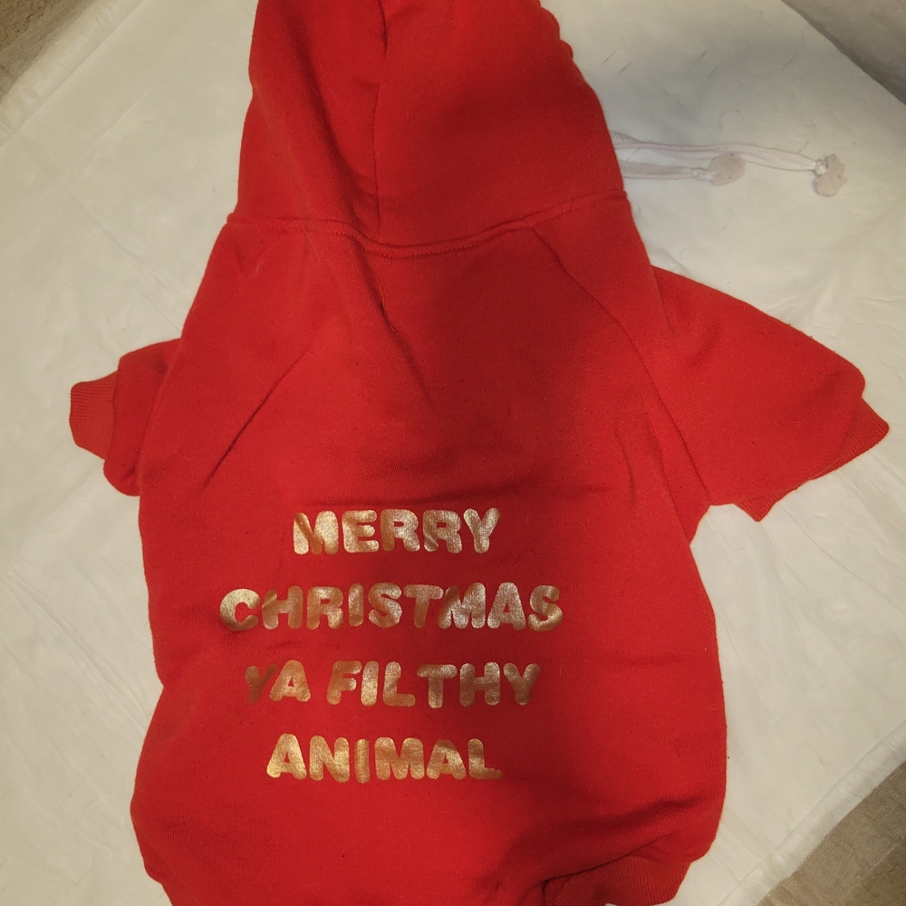 Merry Chrisrmas Ya Filthy Animal Dog Hoodie
